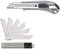 SBS Profi Alu Cuttermesser | 18mm Teppichmesser | incl.10 Ersatzklingen