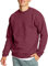 Hanes EcoSmart Fleece, Pullover Crewneck Sweatshirt, 1 Or 2 Pack Maglia di Tuta, Bordeaux, M Uomo