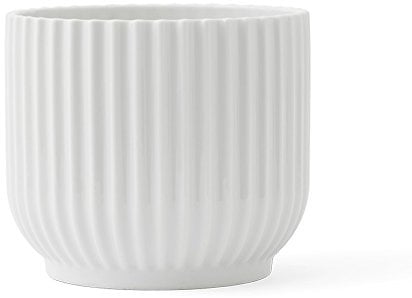 Lyngby Porcelæn Übertopf groß Lyngby im Bauhaus-Stil Zeitloses Design, Weiss