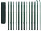vidaXL Eurozaun-Set Maschendrahtzaun Gartenzaun Drahtzaun 25 x 1,7 m Stahl Grün
