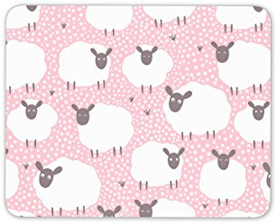 Pink Sheep Mouse Mat Pad - Animal Farm Girls Daughter Mum Gift Computer #13234