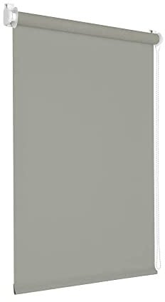 Victoria M. Tenebra Tenda a Rullo Oscurante, Montaggio con e senza Fori, Avvolgibile, Grigio, 55 cm x 160 cm (Larghezza x Altezza)