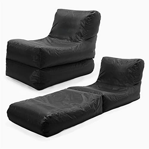 Big Bertha Original, Liegestuhl Sitzsack, Sessel, Outdoor, Schwarz