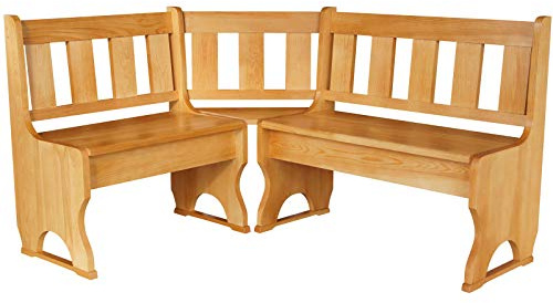 k koma Eckbank Kiefer MASSIVHOLZ NEU (Alder, 120 x 200 cm)
