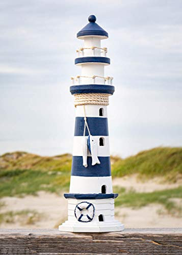 mare-me Blau weiß Leuchtturm, 41cm