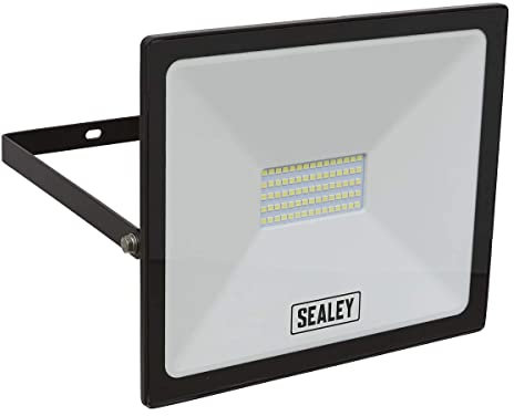 Sealey LED113 50W SMD LED Extra Slim Projecteur Avec Support Mural