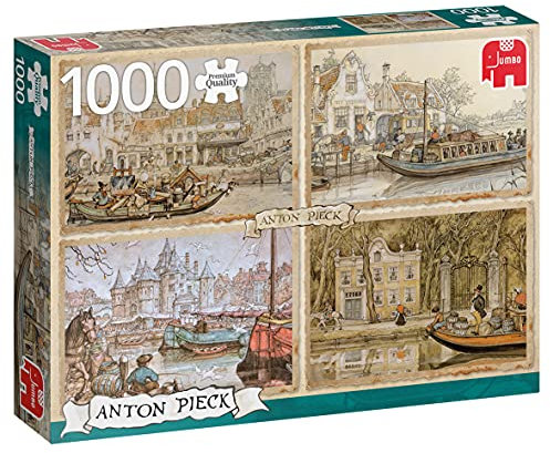 Jumbo Does Not Apply Boote im Kanal, Anton PIECK Puzzles, 1000 Stück, Mehrfarbig, Einheitsgröße (18855)