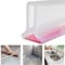 Zusammenklappbarer Duschschwellen-Wasserdamm, Dusche Bad Boden Dichtung Wasserdamm Duschschwelle Barriere-Wasserstopper, Flexibler Silikon-Wasserdurchflussstop (100cm/39.4in,Transparent)