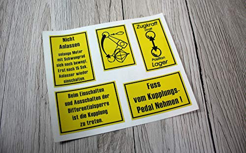 DEUTZ Aufkleber Traktor Emblem Sticker Label