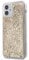 GUESS - Liquid Glitter Case 4G Pattern - Gold iPhone 12
