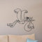 Baby Dumbo Wandtattoo Storch Poster Zitat Fliegender Elefant Vinyl Aufkleber Geschenk Baby Raumdekoration Spielzimmer Kindergarten Wandkunst 42X52 Cm