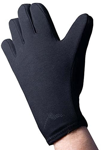 Brownmed Polar Ice Handschuh für Wärme/Kälte, Therapie-Handschuh, Unterstützung bei Arthritis, Fibromyalgie und mehr, Größe L, Schwarz, Large