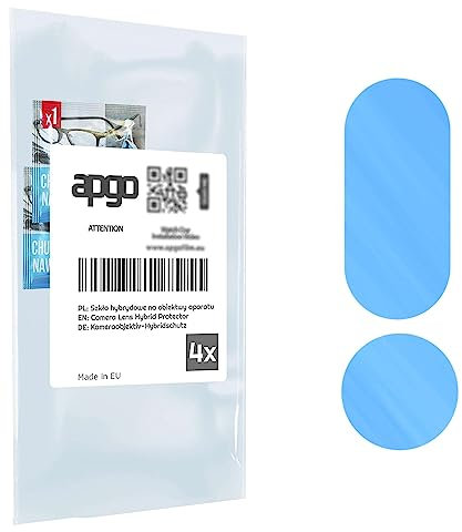 apgo 4 Stück Hybrid Kameraschutz, Kamera-Schutzglas kompatibel mit Huawei P20 Pro, Linsenschutz, 9H Härte, Schutz für Kameraobjektiv, Anti-Kratzer, transparent