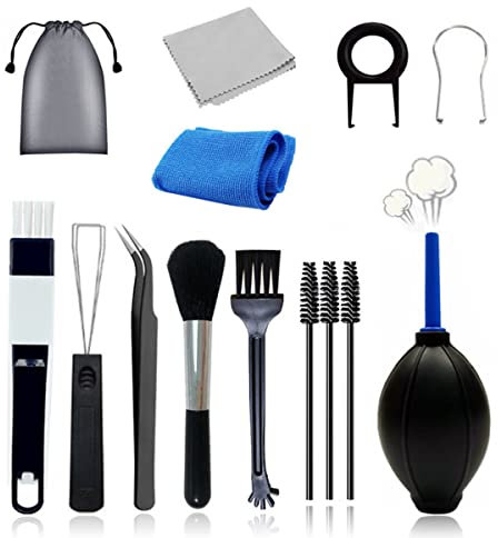 Ruikdly Tastatur Reinigungsset 12 Stück Set Reinigungsbürste für Tastatur PC Reinigungsset Keyboard Cleaning kit für Mechanische Tastatur Kopfhörer Handy Smartwatch Laptop