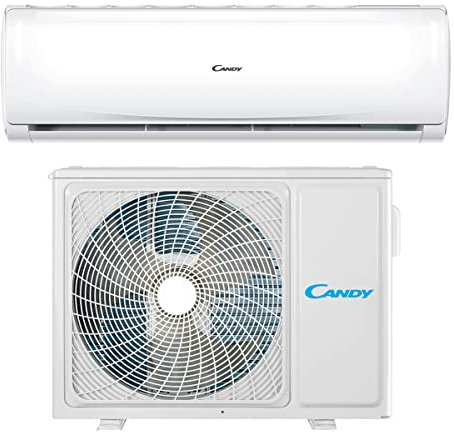 Candy Pure Aire acondicionado inteligente, climatizador monosplit con unidad exterior e interior 18 000 BTU, 28 dBA, con bomba de calor para aire caliente, Sefl-Clean y control remoto con app