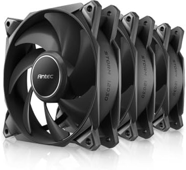 Antec Ventiladores de 30 mm de grosor, ventiladores de caja de 120 mm x 30 mm, ventiladores PWM, 2200 RPM, 80.47 CFM, 2.95 mmH₂O, conector PWM de 4 pines, ventilador de 120 mm, serie Storm T3 3