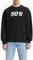 Levi's Men's Relaxd Graphic Sweater, 501 Levi Crew Caviar Gd, M