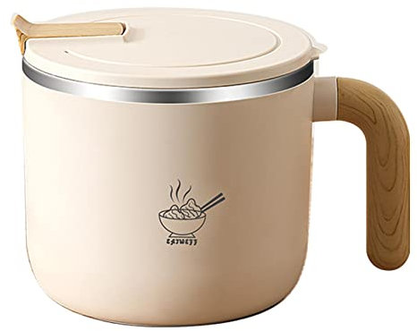 Dirfuny Maintien au Chaud, Bol Isotherme avec Couvercle, Casserole Thermique, Bol Isolant, Aliments Chauds, Acier Inoxydable, Plastique | 1,55 l