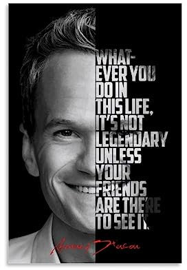 UMCHU How I Met Your Mother Barney Stinson Poster Dekorative Malerei Leinwand Wandkunst Wohnzimmer Poster Schlafzimmer Malerei,Wandkunst Bilddruck Moderne Familienzimmer Dekor 12x18inch(30x45cm)