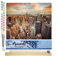 Figured'Art Peinture par Numéro Adulte Coucher de Soleil sur New York - Activité Manuelle Kit de Loisir Créatif DIY Numéro d'Art Complet - 40x50cm avec châssis en bois à monter
