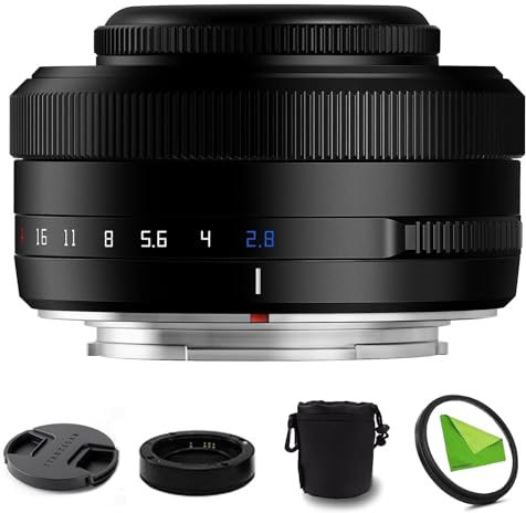 TTArtisan AF 27 mm F2.8 f/2.8 XF-Mount APS-C Autofocus STM Lens for Fujifilm Fuji X-Mount Cameras X-T10 X-T2 X-T20 X-T30 X-T3 X-T4 X-T5 X-T100 X-T200 X-T30 X-PR01 X-PR02 X-PR03 X-E4 Black