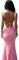 Robe longue rose à lacets dos nu for femmes moulante Sexy robe Maxi à bretelles fines tenues de soirée d'anniversaire élégantes (Color : A, Size : S)