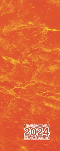 Tisch Kalender 2024: orange, Schön, Wochenkalender, Hochformat, 1 Woche 1 Seite, Wochenplaner, 12 Monate, Für Büro, Erzieher, Freundin, Frauen, Mann...