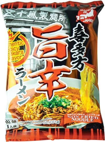 IGARASHI SEIMEN Nudeln, Inst. Ramen mit scharfer Sauce (Kitakata Spicy Umakara Ramen), 20er Pack (20 x 101 g)