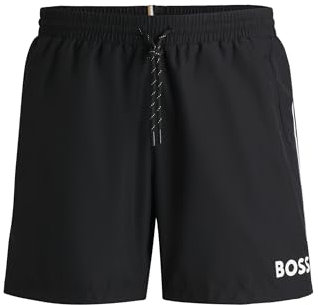 BOSS Herren Starfish Badeshorts mit Kontrast-Logo Schwarz001 XXL