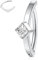 hengkaixuan 14G Bauchnabelring Clicker Chirurgenstahl Bauchnabelpiercing mit quadratischem CZ Bauchnabelpiercing Schmuck Silber Nabelring Niet Reverse Curved Navel Barbell Reverse Navel Ringe 10mm