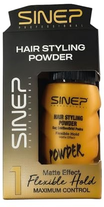 SINEP POWDER WAX 20gr | Volumen Puder Haare - Haarpuder Männer für Flexiblen Halt und Natürliches, Mattes Finish - Leichte, Nicht Fettende Formel - Based Texture Powder für Alle Haartypen - 20g