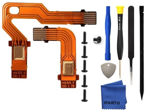 iParto [Linkes und rechtes Mikrofonband-Flexkabel für Sony Playstation 5, inneres Mikrofonkabel, Ersatz für PS5 DualSense Controller V2 BDM-020