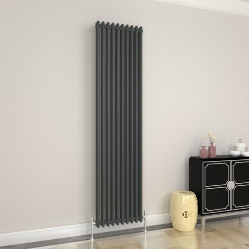 GY Bath Vertical Radiator Traditional 2 Column Anthracite Designer 1800x470mm Modern Cast Iron Style Central Heating Rads
