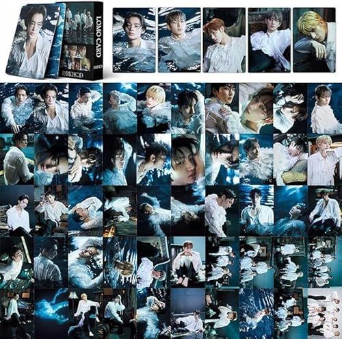 Kpop Enhypen Photocard, 55 Stück, Enhypen Lomo Karten Enhypen Dark Blood Neues Album Enhypen Postkarten für Fans (HALF)