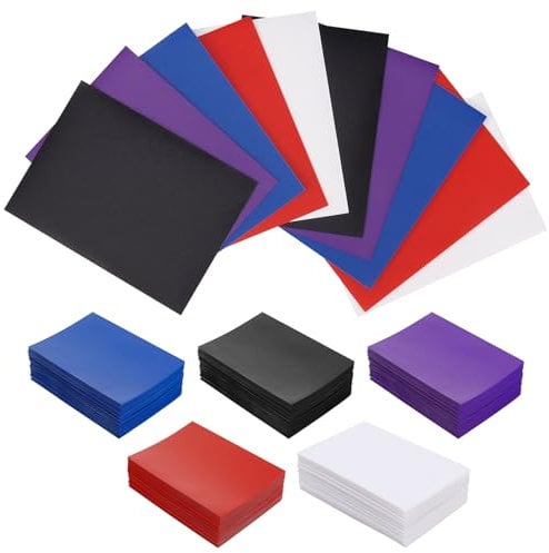 ViEinkaufen 500 Pcs Soft Sleeves, 66 x 91 mm Standard Size Trading Card Sleeves for MTG, TCG, Sports and Game Cards