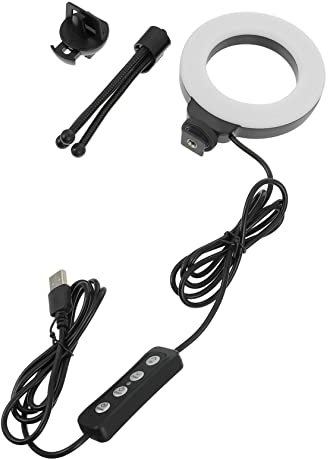 Artibetter Mini Ring Light Led Webcam Lighting Camera Fill Light for Laptop Computer Camera