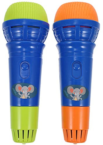 TOYANDONA 2St Simulationsmikrofon Lernspielzeug für Kinder Sprachverstärkungsmikrofon Spielzeugmikrofon für Kinder kinderspielzeug kinderinstrumente Kindermikrofon Musikspielzeug Plastik