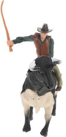 MOLUCKFU Stierkampfmodell Satz Stier Und Stierkämpfer Figur Detailgetreu Kunstharz Realistische Stier Und Stierkämpferdekoration Für Heim Und Büro