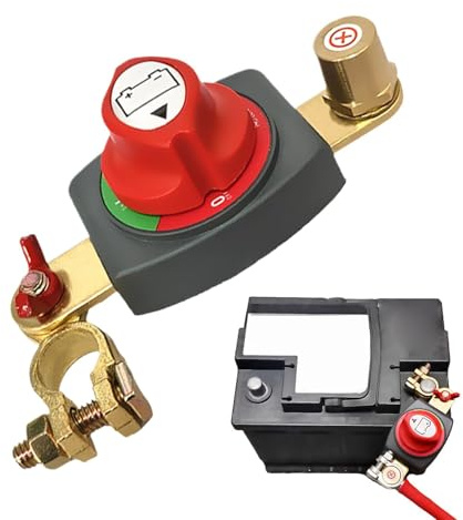 Hauptschalter Zum Ausschalten Des Autos,Batterie Trennschalter,abgeschnittener Pluspol Anschluss Der Batterie,Wasserdichte, Platzsparende Trennschalter,Sicherer,stabiler Anschlussstecker