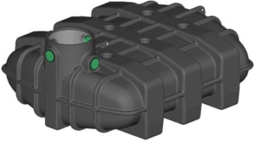 Regenwasser Flachtank 2500 Liter Erdtank Aqua-Flat Kunststoff [ Ausbaupaket passend für Ihre Anwendung frei wählbar ]