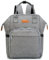 Baby Wickelrucksack Wickeltasche,Multifunktional Große Kapazität Rucksack,Babytasche Reisetasche für Unterwegs,mit Thermotasche,verstellbarer Schultergurt, Rucksack mit 2 Kinderwagengurten (Grau)