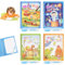 Lot de 4 Livre de Coloriage a L’eau, Livre Magique à L'Eau avec Stylo Leau, Livre de Dessin Magique de L'eau avec 4 Stylo à L'eau, Réutilisable Magic Water Book pour enfants à partir de 3 ans Présents
