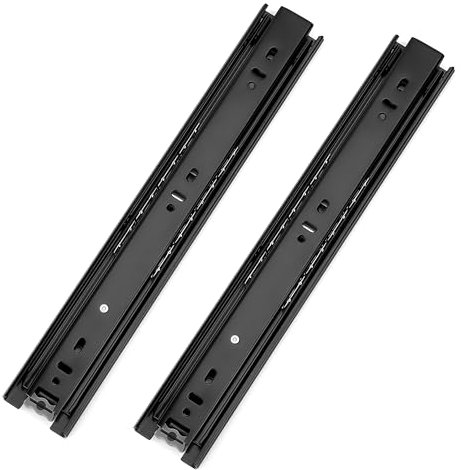 Schubladenschienen Rutschen, 300mm /12in Rollenauszug Teleskopschiene, Schubladenauszug Schienen Vollauszüge für Wohnmobil, Tragkraft, Lagerschränke