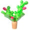 Zuasdvnk BALIG Cactus -Spielzeug, Kaktus -Stapel -Spielzeug - Stapelbalance -Kaktus -Puzzle mit Alphabetdesign - Bauen von Set, lustige Bildungsaktivitäten, Zweigstellen, für, Mädchen