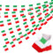 CATOR Guirnalda Bandera Italiana 6,8M, 20 unidades Banderines de Italiana de 14×21cm, Banderines de Bandera de Italiana para Olímpico Europeo Fútbol el día Nacional Decoraciones de Bares