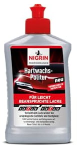NIGRIN Performance Hartwachs-Politur, reinigt wirksam in nur einem Arbeitsgang, poliert schonend, glättet leichte Kratzer, sorgt für Farbfrische und Tiefenglanz, Silber, 300 ml