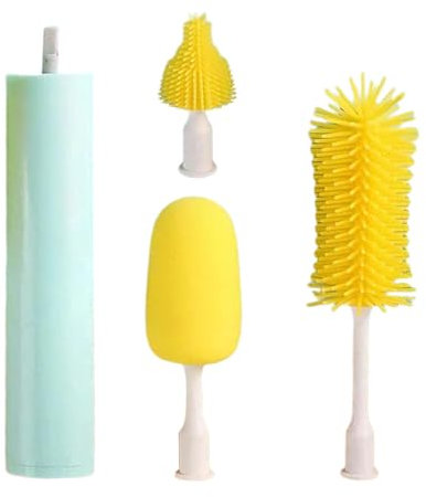 Flaschenwaschbürste – elektrischer Tassenreiniger mit starkem Motor, EIN- -Start | abnehmbare Reinigung für Glas, Tasse, Krug, Flaschenwerkzeug, Gerät