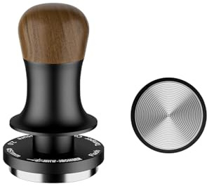Der MHW-3 Bomber Ist Mit Drei Federbelasteten Kalibrierungen Ausgestattet Und Der Espresso Tamper Ist Ein 30-Pfund-Manueller Tamper Mit Sound-Feedback(58mm,Thread Base)