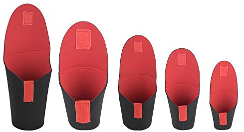 ADMYTHGB 5pcs Camera Lens Storage Bag Set, Shockproof Neoprene Pouches with Hook and Loop for SLR Lenses, Protective Case in 5 Sizes for Photography Enthusiasts