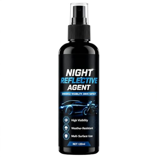 Vernice Spray Fosforescente Rivestimento Ad Alta Visibilità E Asciugatura | Spray Riflettente 120 ml per Casco Ciclismo Outdoor Per Pesca Corsa Sport Ciclismo Guida Auto Bicicletta Casco